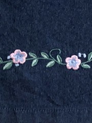 embroidery denim sleeveless dress